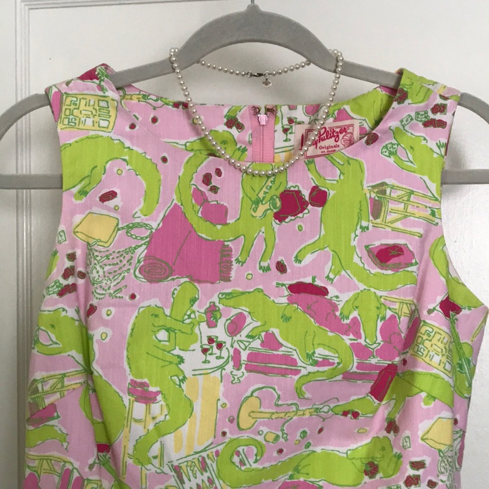 LILLY PULITZER Frisky Business Shift Dress 0 XS
